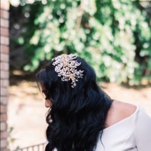 Wedding headpiece gold